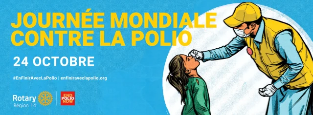 🌍 24 octobre | Journée mondiale contre la PolioDepuis plus de 40 ans, le Rotary agit pour protéger les enfants et faire reculer la poliomyélite partout dans le monde.Le 24 octobre est l’occasion de rappeler cette mobilisation exceptionnelle et surtout de poursuivre l’effort jusqu’au dernier enfant vacciné.💛 Parce que tant que la polio existe quelque part, notre engagement doit continuer https://www.endpolio.org/fr-fr
https://enfiniraveclapolio.org
#EnFinirAvecLaPolio Cercle PolioPlus