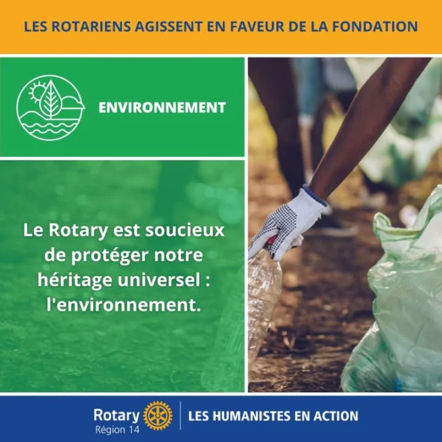 Le Rotary est soucieux de protéger notre héritage universel : en faisant de l’environnement une cause prioritaire. 🌱
À travers des actions concrètes et durables, les Rotariens agissent pour protéger notre planète et construire un avenir plus responsable.
💚 Ensemble, amplifions notre impact !
https://www.rotary.org/fr/our-causes/protecting-environment
Rotary International